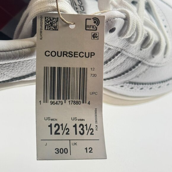 Adidas Coursecup Spikeless Golf \'White Iron Metallic\' IH2264 size 12.5 main image 4